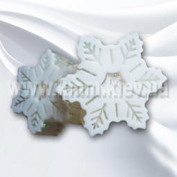 Силиконовая форма Снежинка 4 (1 форма, планшет 6 шт.) - 1 шт-foto2