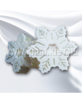Силіконова форма Сніжинка 4 (1 форма, планшет 6 шт.) - 1 шт.-foto2