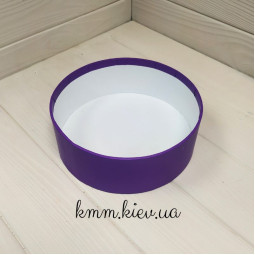 Капелюшна коробка низька Фіолетова - D16 висота 6см-foto2