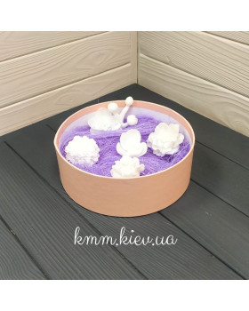 Капелюшна коробка низька Персик D16 висота 6см Капелюшна коробка низька Персик D16 висота 6см