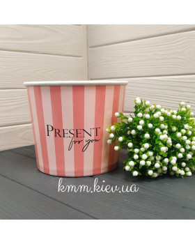Склянка велика під квіти Present for you (Подарунок для вас) М 140х165мм (2500мл)