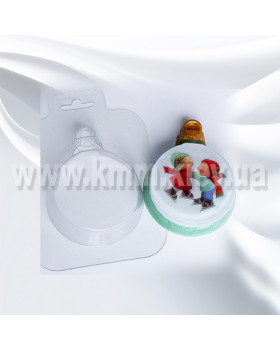 Пластикова форма Ялинкова куля плоска