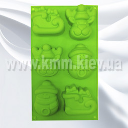 Силіконова форма Новорічний олень -foto2