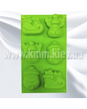 Силіконова форма Новорічний олень -foto2