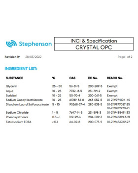 Кремоподібна основа для мила CRYSTAL OPC (Англія) – 200г-foto2