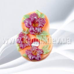 Силиконовая форма люкс 8 Марта в гибискусах-foto2