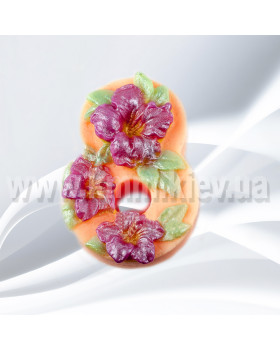 Силіконова форма люкс 8 Березня в гібіскусах-foto2