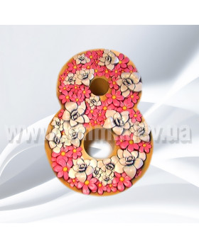 Силіконова форма люкс 8 Березня у квітах