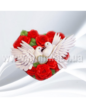 Силиконовая форма люкс Влюбленные голуби