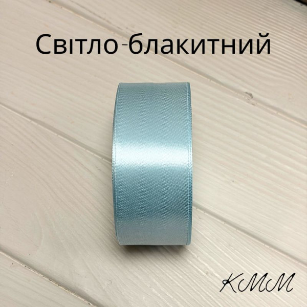 Стрічка атласна 40мм, рулон (23м) - Чорний