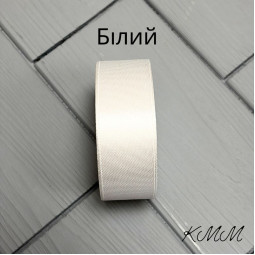 Стрічка атласна 25мм колір в асортименті, рулон 23м - Червоний-foto8