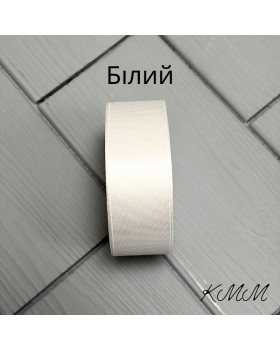 Стрічка атласна 25мм колір в асортименті, рулон 23м - Червоний-foto8
