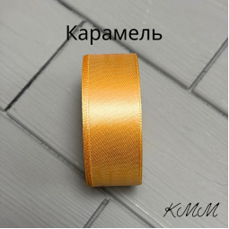 Стрічка атласна 25мм колір в асортименті, рулон 23м - Червоний-foto11