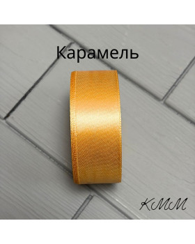 Стрічка атласна 25мм колір в асортименті, рулон 23м - Червоний-foto11