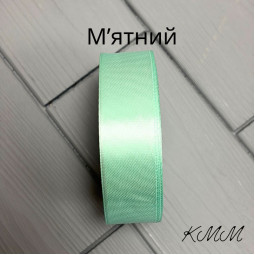 Стрічка атласна 25мм колір в асортименті, рулон 23м - Червоний-foto14