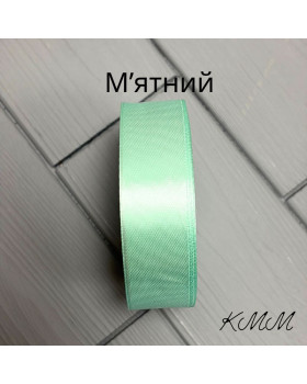 Стрічка атласна 25мм колір в асортименті, рулон 23м - Червоний-foto14