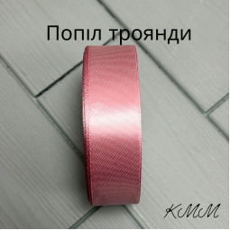 Стрічка атласна 25мм колір в асортименті, рулон 23м - Червоний-foto7