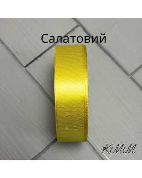 Стрічка атласна 25мм колір в асортименті, рулон 23м - Червоний-foto5