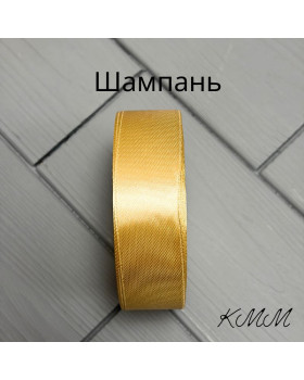 Стрічка атласна 25мм колір в асортименті, рулон 23м - Червоний-foto4