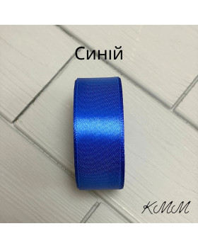 Стрічка атласна 25мм колір в асортименті, рулон 23м - Червоний-foto3