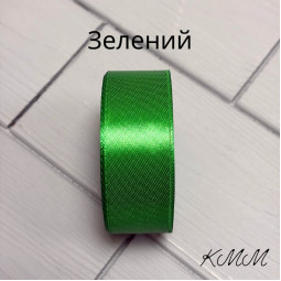Стрічка атласна 25мм колір в асортименті, рулон 23м - Червоний-foto17