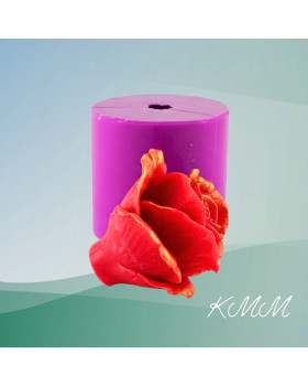 Силіконова форма люкс Троянда Beverly розкритий бутон 3D-foto2