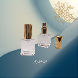 Флакон парфюмерный стеклянный Аня с золотым распылителем 9мл