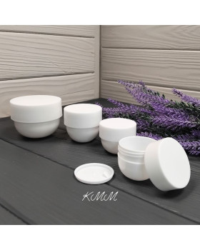 Баночка косметична Бабл пластик Біла - 30мл