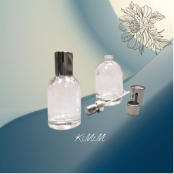 Флакон парфюмерный стеклянный Бостон прозрачный под завальцовку 35мл