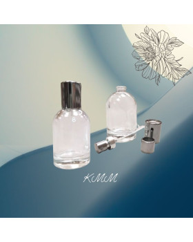 Флакон парфумерний скляний Бостон прозорий під завальцювання  50мл