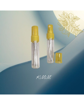 Флакон парфумерний скляний Циліндр з Жовтим розпилювачем 15 мл