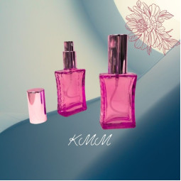 Флакон парфумерний скляний Далі рожевий із розпилювачем Рожеве золото 30мл