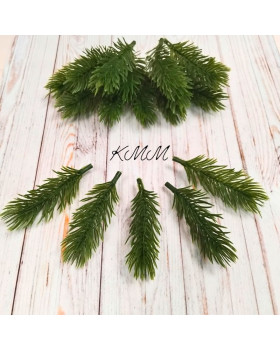 Добавка насадка Гілка ялинки Зелена 8см - 5шт