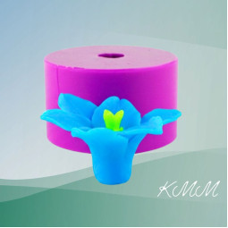 Силіконова форма 3D Дзвіночок квітка розкритий бутон-foto2