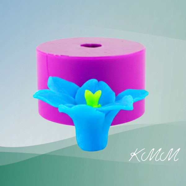 Силіконова форма 3D Дзвіночок квітка розкритий бутон