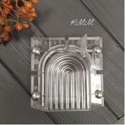 Форма акриловая для свечей с зажимами Радуга 6см х 4см х 8см-foto2