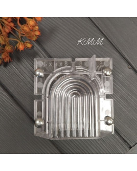 Форма акриловая для свечей с зажимами Радуга 6см х 4см х 8см-foto3