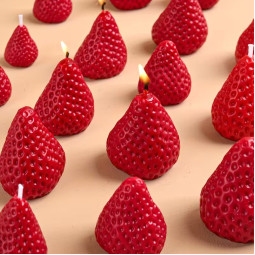 Силіконова форма люкс 3D Полуниця 4-шт-foto2