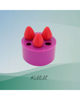 Силиконовая форма 3D Клубники набор 3шт.