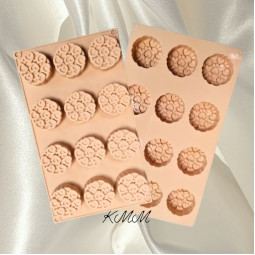 Силиконовая форма планшет Сердечки изящные 12шт.