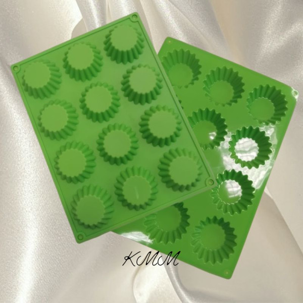 Силіконова форма планшет Мафін (тарталетка, кекс) 12 шт.