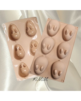 Силиконовая форма планшет Мышка 6шт.