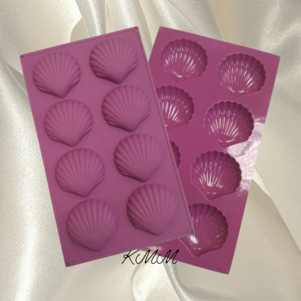 Силіконова форма планшет Мушлі 8шт.