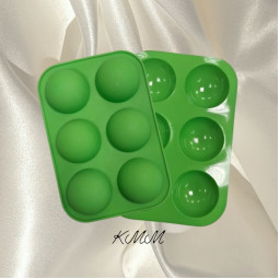 Силиконовая форма планшет Полусфера мини 6шт.