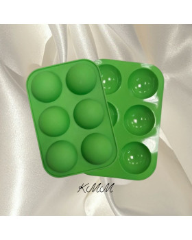 Силіконова форма планшет Напівсфера міні 6шт.