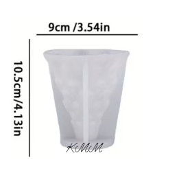 Силіконова форма люкс 3D Ялинка у сніжинках-foto2