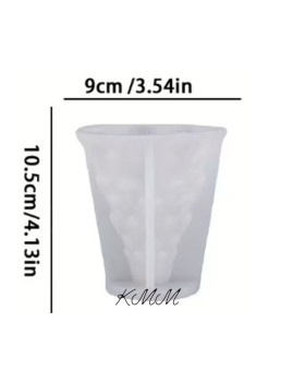 Силиконовая форма люкс 3D Елочка в снежинках-foto2