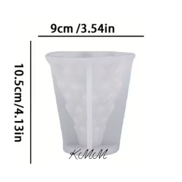 Силіконова форма люкс 3D Ялинка у сніжинках