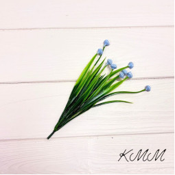 Осока з бутонами - гілка, блакитний