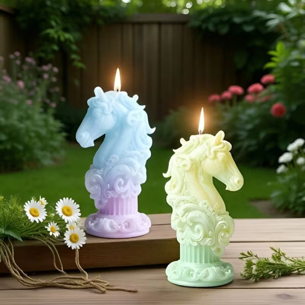 Силіконова форма люкс 3D Кінь та римська колона